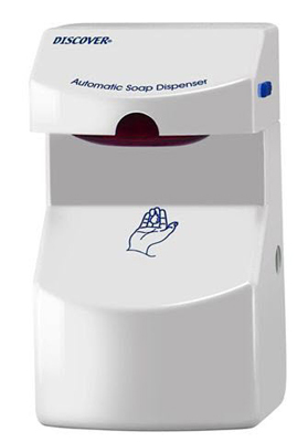Дозатор для жидкого мыла сенсорный автоматический DISCOVER 0764, 0,5л, 200х115х100 мм